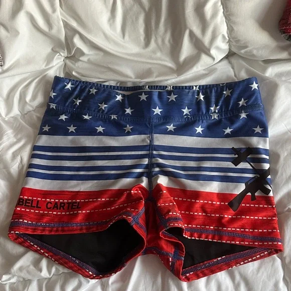 NWOT The Barbell Cartel Patriotic Shorts - Picture 1 of 4